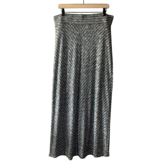 Women's L Lou & Grey Black and Gray Marbled Maxi Skirt - Picture 1 of 6